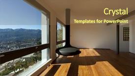  Presentation with room interior design - Theme enhanced with interior landscape design - modern apartment large living room background and a  colored foreground