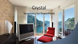  Presentation with luxury - Cool new presentation with interior luxury apartment comfortable red backdrop and a soft green colored foreground