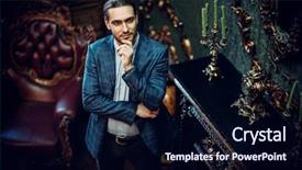  Presentation with classy - Audience pleasing slide deck consisting of interior men's beauty classy backdrop and a wine colored foreground