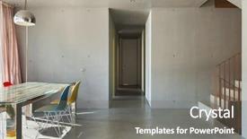  Presentation with dining - Amazing slides having interior modern house dining room backdrop and a gray colored foreground