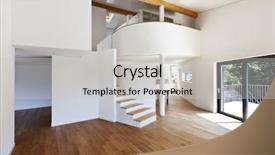  Presentation with opening ceremony of house - PPT layouts having interior modern house large open background and a light gray colored foreground
