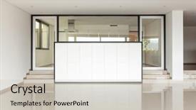  Presentation with living room - Amazing slide set having interior modern villa wide living backdrop and a light gray colored foreground