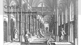  Presentation with christ - Slide deck enhanced with interior-of-a-church background and a light gray colored foreground