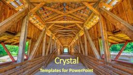  Presentation with bridge - PPT layouts consisting of interior of a covered bridge background and a  colored foreground