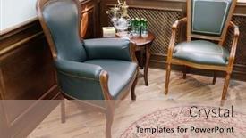  Presentation with doctor office - PPT layouts featuring interior-of-a-doctor-office background and a coral colored foreground