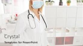  Presentation with consulting - Colorful slide deck enhanced with interior-of-a-doctor-s backdrop and a white colored foreground