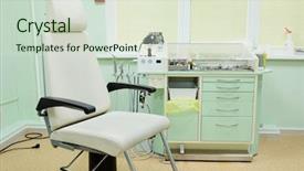  Presentation with ent doctor - Cool new presentation with interior of a ent consulting backdrop and a soft green colored foreground