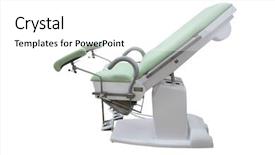  Presentation with talent partnership consulting - Presentation theme featuring interior of a gynaecologist consulting background and a white colored foreground