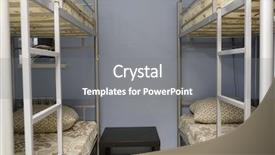  Presentation with hostel - Amazing presentation having interior of a hostel backdrop and a gray colored foreground