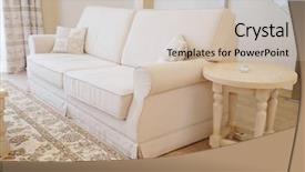  Presentation with hotel - Slide set with interior of a hotel room background and a soft green colored foreground