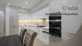  Presentation with dining table - Theme enhanced with interior-of-a-huge-white background and a  colored foreground