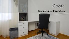  Presentation with interior - Slides with interior-of-a-large-brightly background and a light gray colored foreground