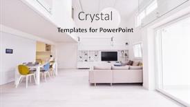  Presentation with interior design - Audience pleasing PPT layouts consisting of interior-of-a-luxury-stylish backdrop and a white colored foreground