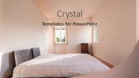  Presentation with japanese style - Colorful slide set enhanced with interior-of-a-minimal-bedroom backdrop and a coral colored foreground