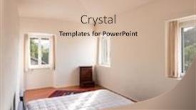  Presentation with japanese style - Slide deck having interior-of-a-minimal-bedroom background and a coral colored foreground