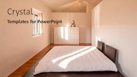  Presentation with japanese style - Audience pleasing PPT theme consisting of interior-of-a-minimal-bedroom backdrop and a coral colored foreground