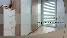  Presentation with interior - Beautiful PPT theme featuring interior-of-a-modern-house backdrop and a light gray colored foreground