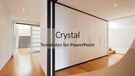  Presentation with interior - Theme featuring a modern house long background and a soft green colored foreground