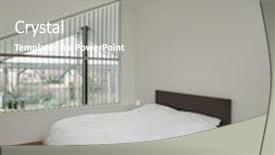  Presentation with bedroom modern - Audience pleasing slides consisting of interior-of-a-modern-house backdrop and a gray colored foreground