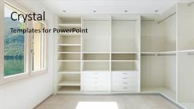  Presentation with new cold room storage - Theme having interior of a new empty background and a light gray colored foreground