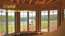  Presentation with interior - Cool new presentation design with interior-of-a-partially-constructed backdrop and a tawny brown colored foreground