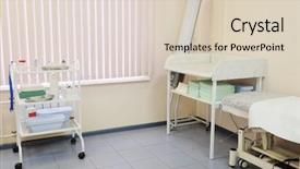  Presentation with interior design office - PPT theme enhanced with interior of a pediatrician office background and a  colored foreground