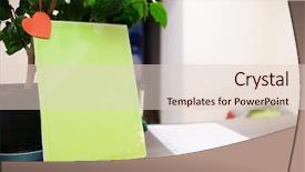  Presentation with interior design - Audience pleasing PPT theme consisting of interior of a reception backdrop and a lemonade colored foreground