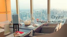  Presentation with bangkok - PPT layouts featuring interior-of-a-restaurant background and a light blue colored foreground