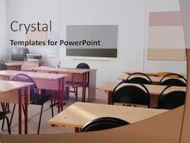 Interior Of A School Class Ppt Template 54 Crystalgraphics