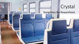  Presentation with coal train - Cool new theme with interior of a train passenger backdrop and a light blue colored foreground