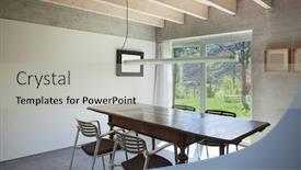  Presentation with villa - Amazing theme having interior of a villa modern dining room with cement floor backdrop and a light gray colored foreground
