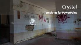  Presentation with graffiti - Presentation enhanced with interior of an abandoned building background and a dark gray colored foreground
