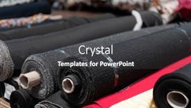  Presentation with colorful fabric - Theme enhanced with interior-of-an-industrial-warehouse background and a dark gray colored foreground