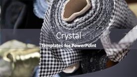  Presentation with colorful fabric - Slides having interior-of-an-industrial-warehouse background and a gray colored foreground