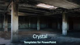  Presentation with old building britain gif - Presentation having interior of an old abandoned background and a tawny brown colored foreground