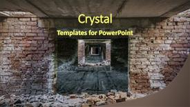  Presentation with abandoned - Amazing PPT theme having interior of an old abandoned backdrop and a tawny brown colored foreground