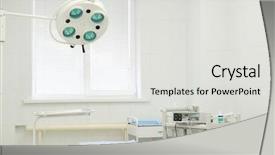  Presentation with operating room - Audience pleasing presentation theme consisting of interior of an operating room backdrop and a  colored foreground