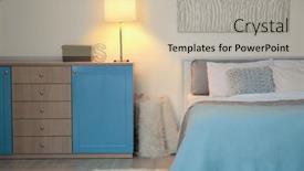  Presentation with bedroom modern - Amazing slide deck having interior-of-beautiful-modern-bedroom backdrop and a lemonade colored foreground