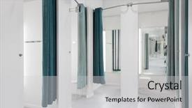  Presentation with room interior design - PPT layouts enhanced with interior of dressing room background and a light gray colored foreground