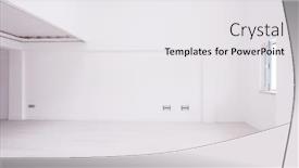  Presentation with apartment - Beautiful PPT theme featuring interior-of-empty-stylish-modern backdrop and a white colored foreground