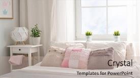  Presentation with kids - Slide deck enhanced with interior of light kids bedroom background and a mint green colored foreground