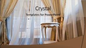  Presentation with luxury gold - Amazing PPT layouts having gold curtains - interior of luxury vintage bedroom backdrop and a coral colored foreground