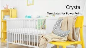  Presentation with room - PPT layouts consisting of interior of modern baby room background and a white colored foreground