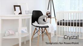  Presentation with baby - Cool new PPT layouts with interior of modern baby room backdrop and a  colored foreground