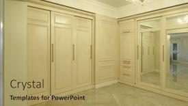  Presentation with luxury - Beautiful slide set featuring interior-of-modern-luxury-beige backdrop and a coral colored foreground