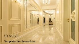  Presentation with luxury - Beautiful theme featuring interior-of-modern-luxury-beige backdrop and a yellow colored foreground