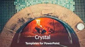  Presentation with italian food - Theme having dough in a professional oven background and a tawny brown colored foreground