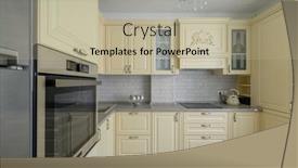  Presentation with colored - Presentation theme having interior-of-modern-trendy-cream background and a mint green colored foreground