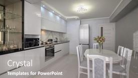  Presentation with interior - Theme enhanced with interior-of-modern-trendy-white background and a  colored foreground