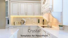  Presentation with white gold - Audience pleasing PPT theme consisting of interior-of-neoclassical-style-white backdrop and a soft green colored foreground